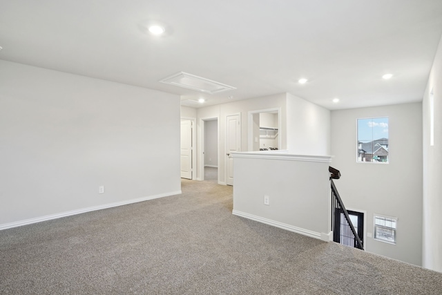 419 Bertney Dr, Princeton, TX 75071 - carpeted empty room with attic access, recessed lighting, and baseboards
