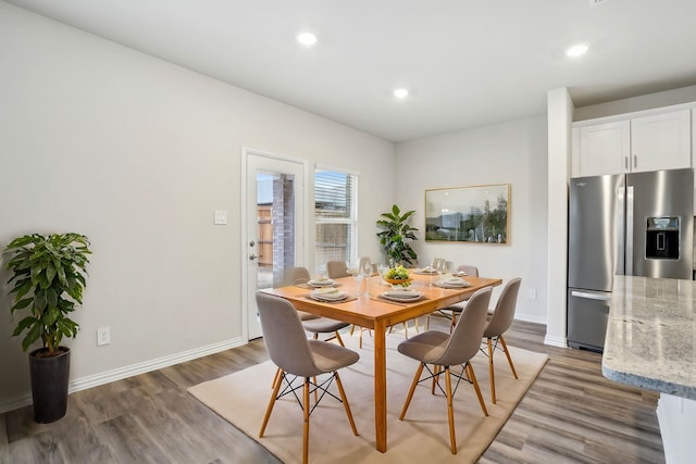 419 Bertney Dr, Princeton, TX 75071 - dining space with light wood-style floors, recessed lighting, and baseboards