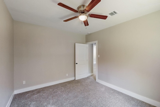 1500 W Collin, Corsicana, TX 75110 - spare room with carpet flooring, ceiling fan, and baseboards