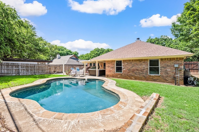 view of pool with a patio