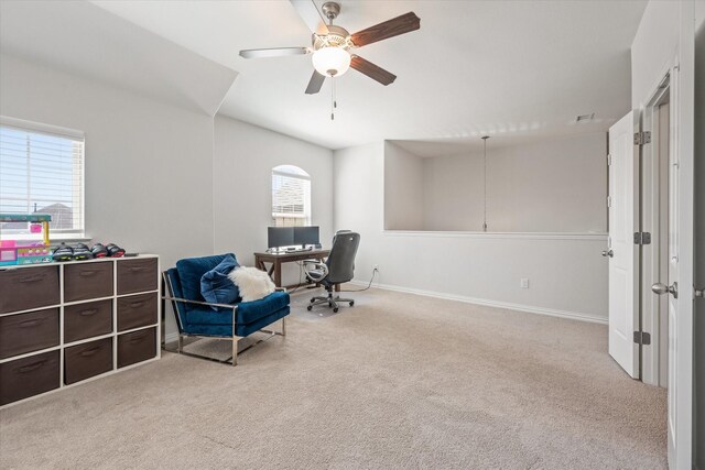 living area featuring carpet flooring and recessed lighting