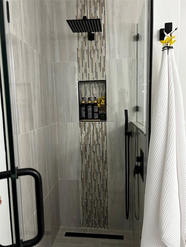 full bathroom with a stall shower