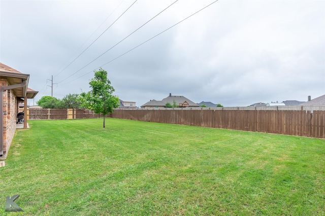 4917 Velta Ln, Abilene, TX 79606 - view of yard with a fenced backyard