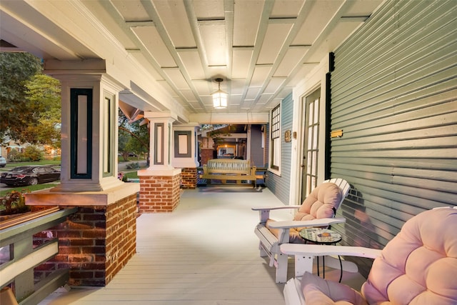 123 S Rosemont Ave, Dallas, TX 75208 - wooden deck with covered porch