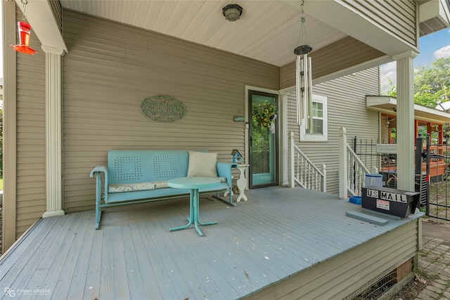 view of deck