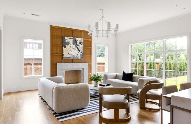 3201 Beverly, Highland Park, TX 75205 - bedroom featuring a chandelier, wood finished floors, and baseboards