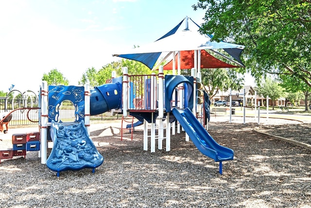 view of community jungle gym