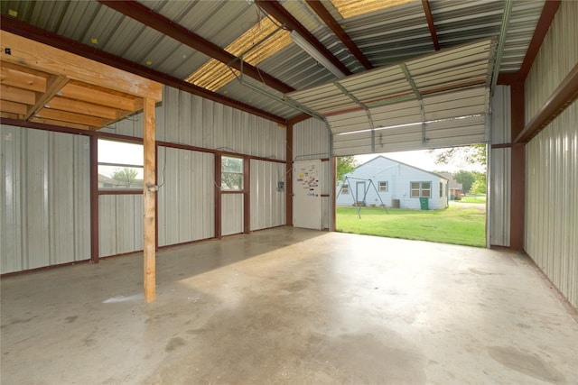 216 S Mesquite St, Muenster, TX 76252 - garage with metal wall