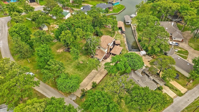 bird's eye view with a residential view
