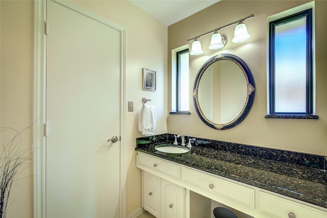 bathroom featuring vanity and a healthy amount of sunlight