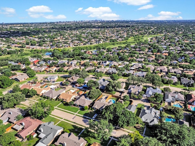 2024 Crestside Dr, Carrollton, TX 75007 - aerial overview of property's location featuring nearby suburban area