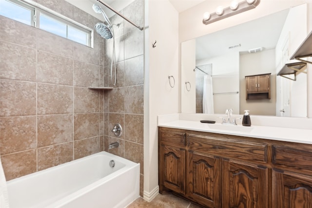 14209 Signal Hill Dr, Little Elm, TX 75068 - full bath featuring visible vents, bathtub / shower combination, and vanity