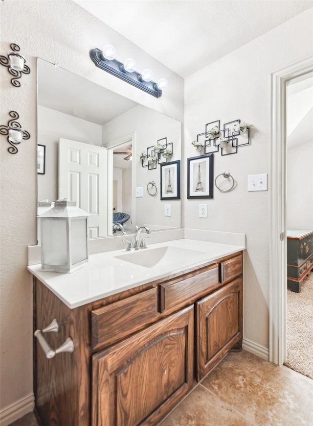 14209 Signal Hill Dr, Little Elm, TX 75068 - ensuite bathroom with connected bathroom, baseboards, and vanity