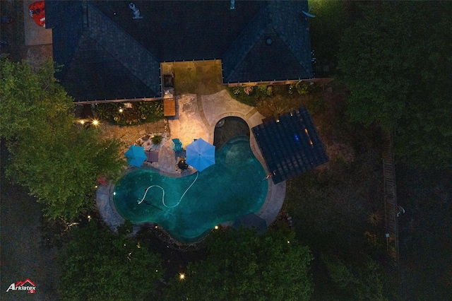birds eye view of property