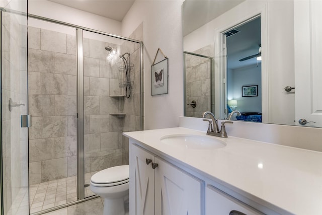 12492 Palmer Dr, Fort Worth, TX 76179 - full bath with vanity, ensuite bath, a stall shower, and toilet