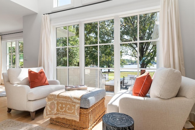 view of sunroom