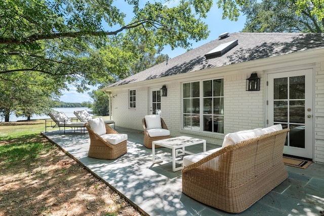 view of patio featuring outdoor lounge area
