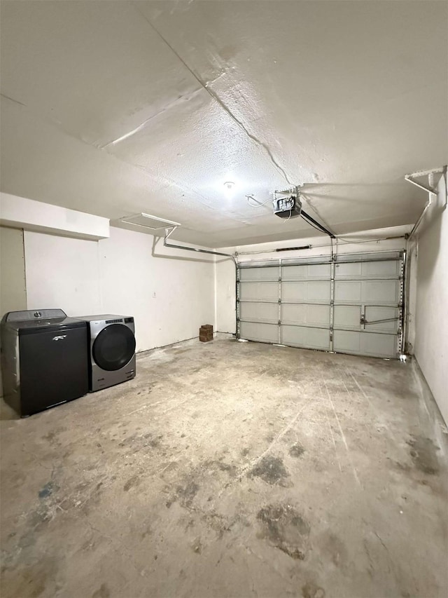 2726 Kellogg Ave, Dallas, TX 75216 - garage with a garage door opener and independent washer and dryer