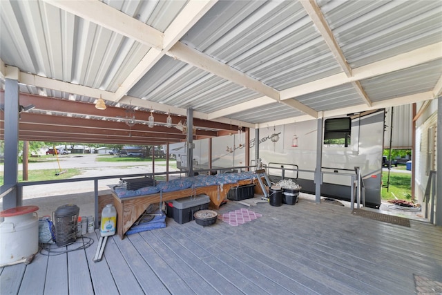 4991 Thunderbird Dr, May, TX 76857 - view of wooden deck
