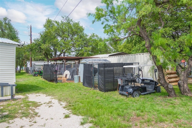 4991 Thunderbird Dr, May, TX 76857 - view of yard with an outbuilding