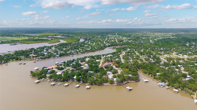 4991 Thunderbird Dr, May, TX 76857 - birds eye view of property with a water view