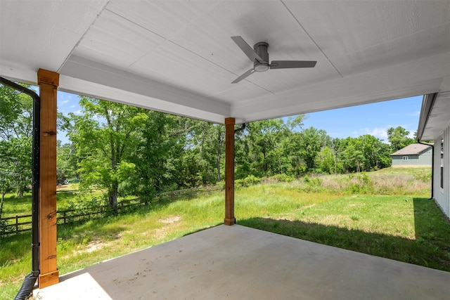 206 Splitrail Dr, Mabank, TX 75143 - view of patio featuring ceiling fan