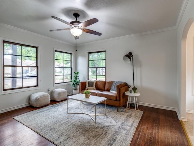 1727 Melbourne Ave, Dallas, TX 75224 - bathroom with toilet, tile patterned floors, tasteful backsplash, tiled shower / bath combo, and ornamental molding