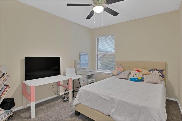 5652 Giddyup Ln, Fort Worth, TX 76179 - carpeted bedroom featuring ceiling fan and baseboards