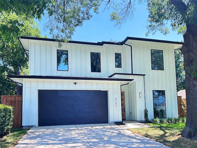 6702 Tyree St, Dallas, TX 75209 - modern inspired farmhouse featuring board and batten siding, driveway, and an attached garage