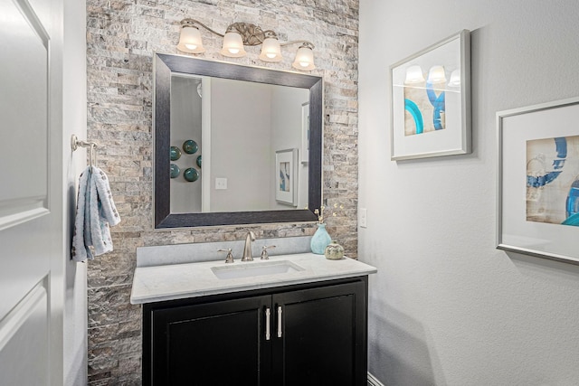 bathroom featuring vanity