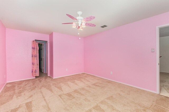 525 Butch Cassidy Dr, Anna, TX 75409 - spare room featuring carpet floors, a ceiling fan, and baseboards