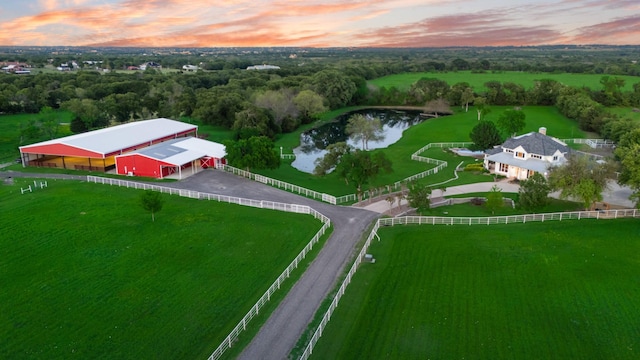 334 Pleasant Acres Rd, Rockwall, TX 75087 - aerial view with a water view
