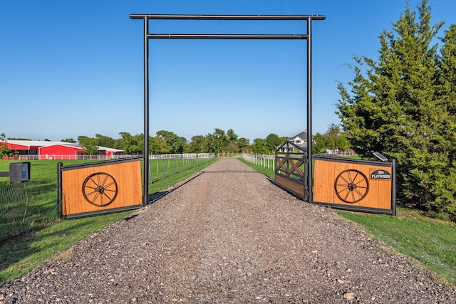 334 Pleasant Acres Rd, Rockwall, TX 75087 - exterior space with fence, a gate, and a lawn