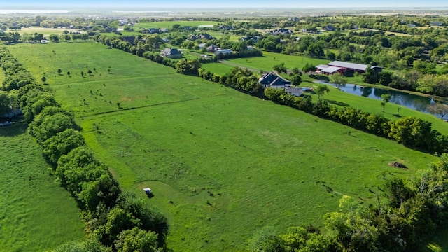 334 Pleasant Acres Rd, Rockwall, TX 75087 - drone / aerial view with a rural view and a water view