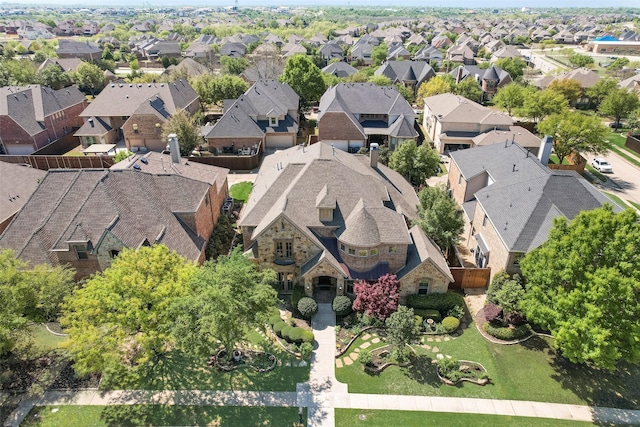 1233 Deer Lake Dr, Frisco, TX 75036 - aerial view with a residential view