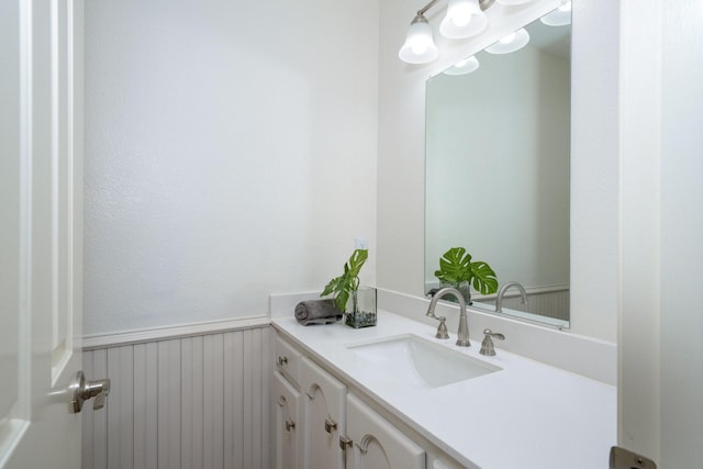 4703 El Brevo Ct, Arlington, TX 76017 - bathroom featuring wainscoting and vanity