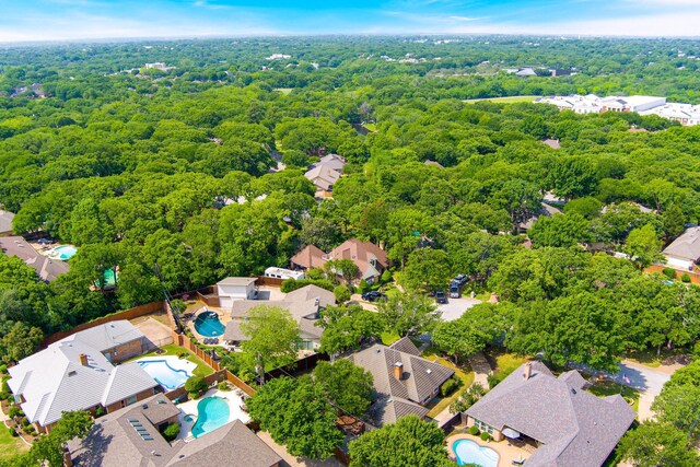 4703 El Brevo Ct, Arlington, TX 76017 - drone / aerial view featuring a residential view and a forest view