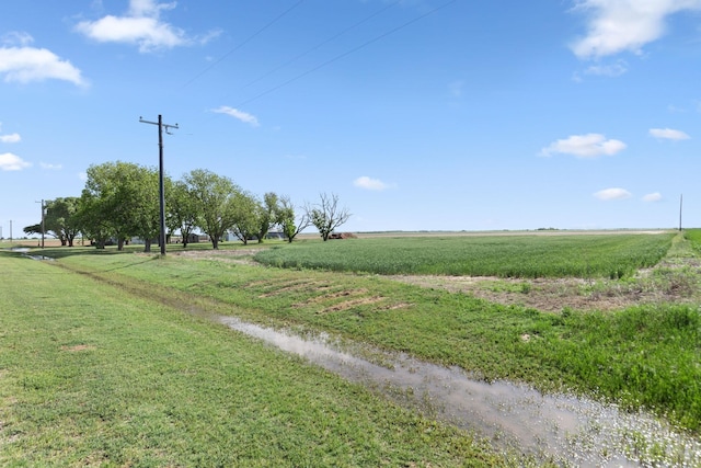 view of road featuring a rural view