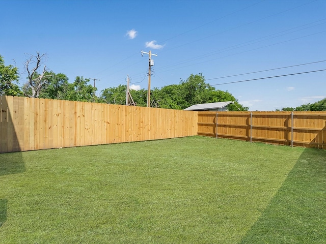 8008 W Elizabeth Ln, Fort Worth, TX 76116 - view of yard featuring a fenced backyard