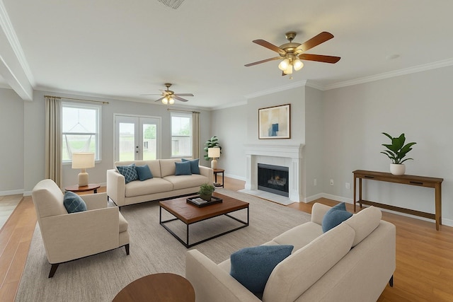 2609 Comanche Moon Dr, Fort Worth, TX 76179 - living area with baseboards, ceiling fan, and light wood-type flooring