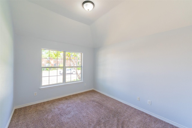 7404 Maybrook Ct, Plano, TX 75024 - carpeted empty room featuring baseboards and vaulted ceiling