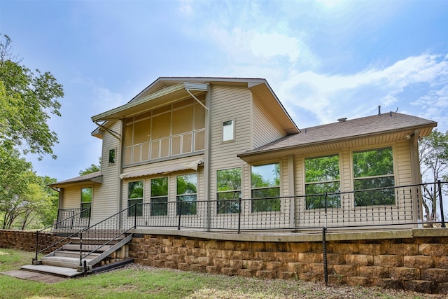 view of rear view of property