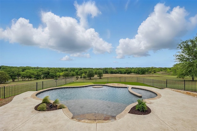 727 S Sugartree Dr, Lipan, TX 76462 - view of pool with a patio area, a fenced backyard, a fenced in pool, and a lawn