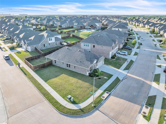 aerial view featuring a residential view