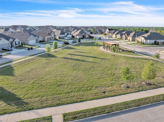 aerial view featuring a residential view