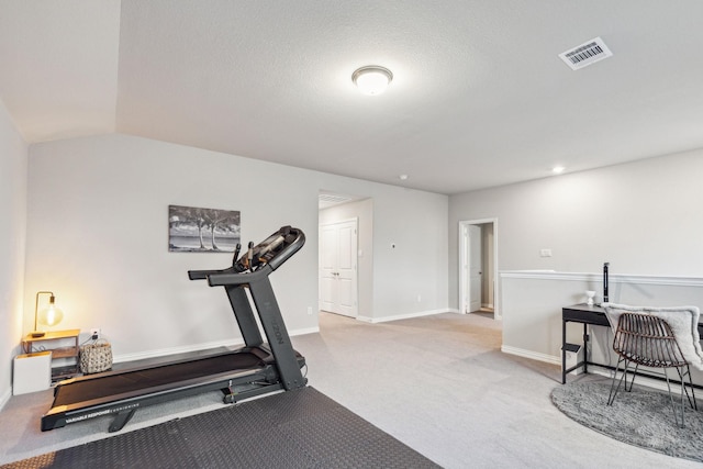 2129 Gill Star Dr, Haslet, TX 76052 - workout room with carpet and baseboards