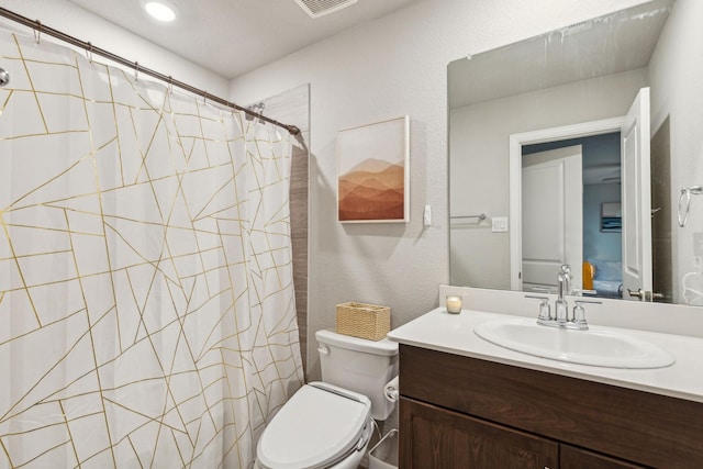 2129 Gill Star Dr, Haslet, TX 76052 - full bath with toilet, vanity, and a shower with curtain