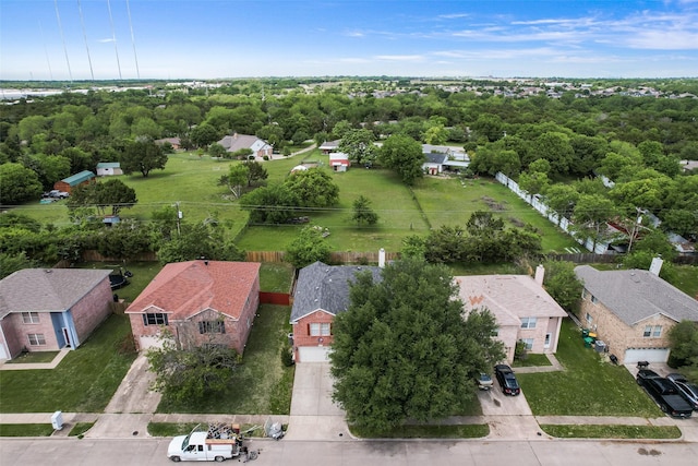 birds eye view of property featuring a residential view