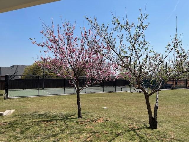 1900 Durance Ct, Corinth, TX 76210 - view of yard with fence and a tennis court