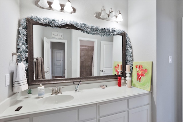 bathroom with vanity